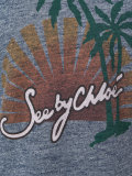 sunset print T-shirt