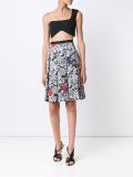 garden print one shoulder bralet top