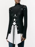 metallic knit layered top 