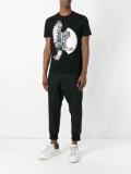 mechanical owl print T-shirt
