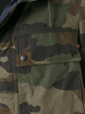camouflage print coat