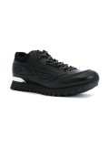 paneled lace-up sneakers