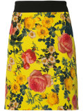 floral print mini skirt