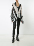asymmetric striped shirt