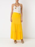 long silk skirt