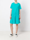 gathered T-shirt dress