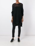 semi sheer long fit jumper