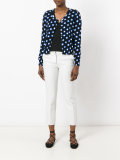 spot print cardigan