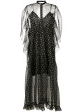 polka-dot sheer dress