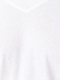 ribbed collar T-shirt