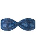 abstract print bandeau bikini top