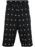 birds print track shorts