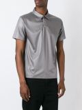 metallic effect polo shirt