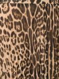 leopard print A-line skirt