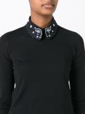 eye embroidered collar