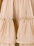sleeveless tiered ruffle dress