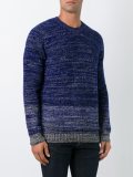 melange striped jumper
