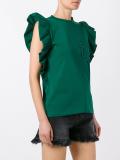ruffle sleeve T-shirt
