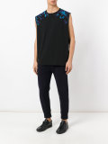 destroyed back sleeveless T-shirt