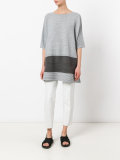 ribbed loose-fit T-shirt