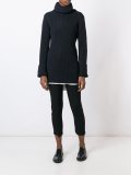 ribbed roll neck jumper