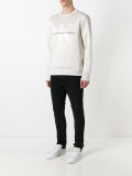 neoprene logo sweatshirt 