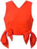 tied detail cropped top