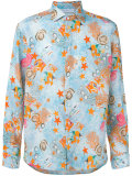 aquamarine print shirt