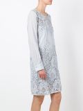 guipure lace panel dress 