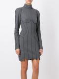 panelled fitted dress