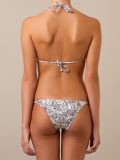 lace print bikini set