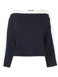 striped panel jumper 