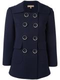 double-breasted boxy blazer
