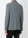 patched pockets notched lapels blazer