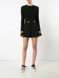 metallic-embellished shorts