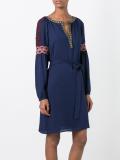 longsleeved belted dress
