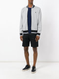 logo zip cardigan 