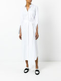 long belted shirt dress 