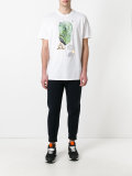embroidered crystal print T-shirt
