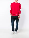 distressed tapered jeans