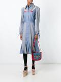 smoking lips embroidered 'Carson' shoulder bag