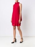layered roll neck shift dress