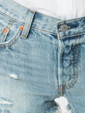 distressed denim shorts 