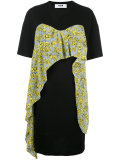 ruffled layered T-shirt dress