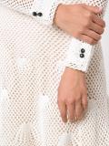 mesh overlay shirt dress