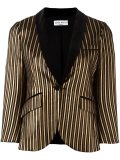 striped fitted jacket