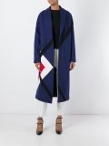 geometric pattern mid coat