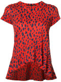 printed peplum top