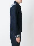 印花牛仔夹克