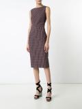 fitted checked dress 